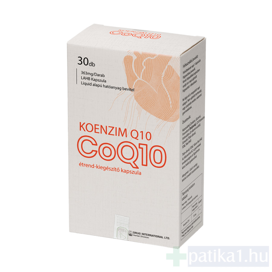 Bio Vitality Koenzim Q10 kapszula 30x patika1 hu webáruház