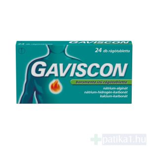 Gaviscon borsmenta ízű rágótabletta 24x