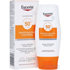 Eucerin Sun Photoaging Control naptej testre FF50 150 ml 