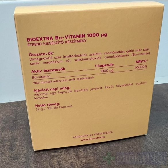 Bioextra B12-vitamin 1000 mcg kapszula 100x