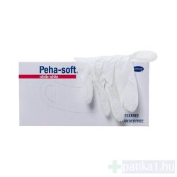 Vizsgálókesztyű Nitril Peha Soft M FEHÉR 100x