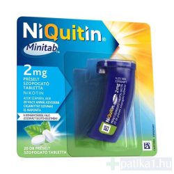 Niquitin Minitab 2 mg préselt szopogató tabletta 20x