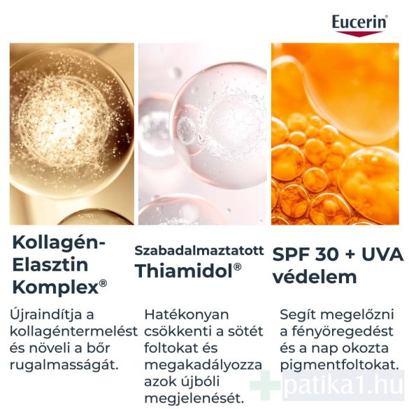 Eucerin Hyaluron-Filler + Elasticity Bőrtömörséget regeneráló nappali krém SPF30 50 ml Öko-utántöltő kiszerelés