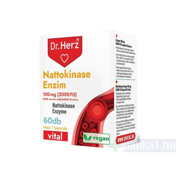 Dr. Herz Nattokinase enzim 100 mg 2000 FU 60x kapszula