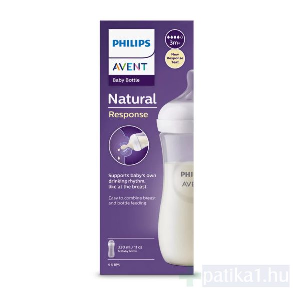 Avent Natural Response cumisüveg 330 ml 3 hó+ 1x