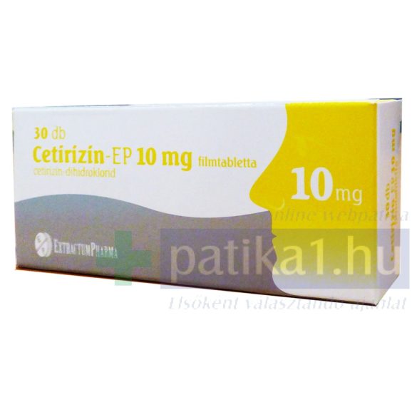 Cetirizin-EP 10 mg filmtabletta 30 db