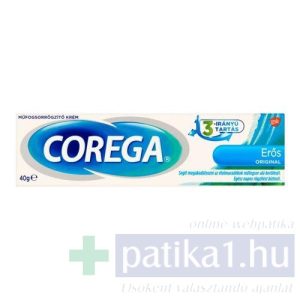 Corega műfogsorrögzítő krém erős original 40 g