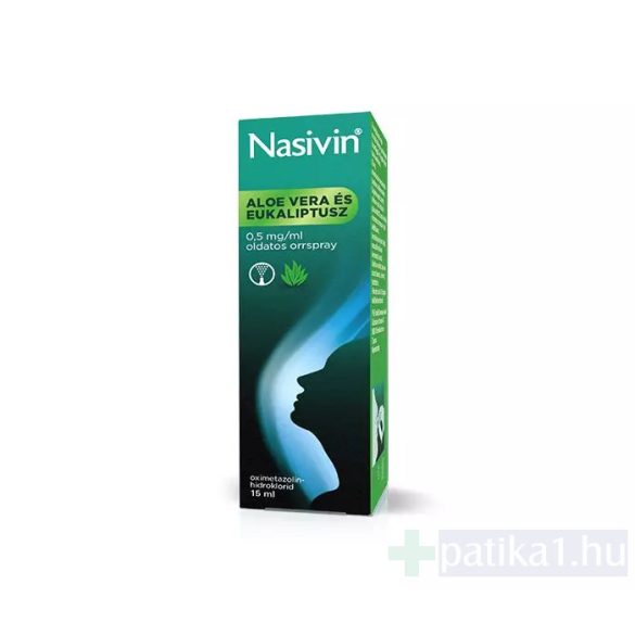 Nasivin Aloe Vera és eukaliptusz 0,5 mg/ml old. orrspray 15 ml