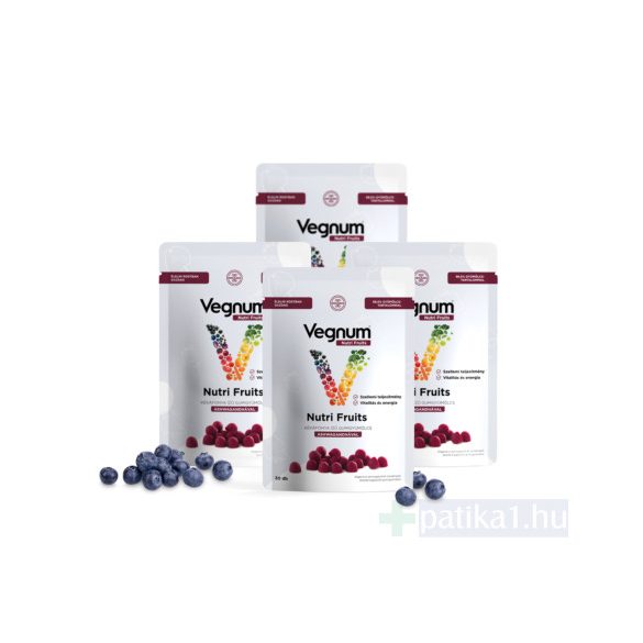 Vegnum NutriFruits-Kékáfonya (ashwagandha) 30x gumigyümölcs