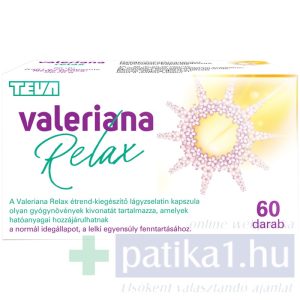 Valeriana Relax gyógynöv. kivonat kapszula 60x