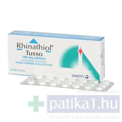 Rhinathiol Tusso 100 mg tabletta 20 db