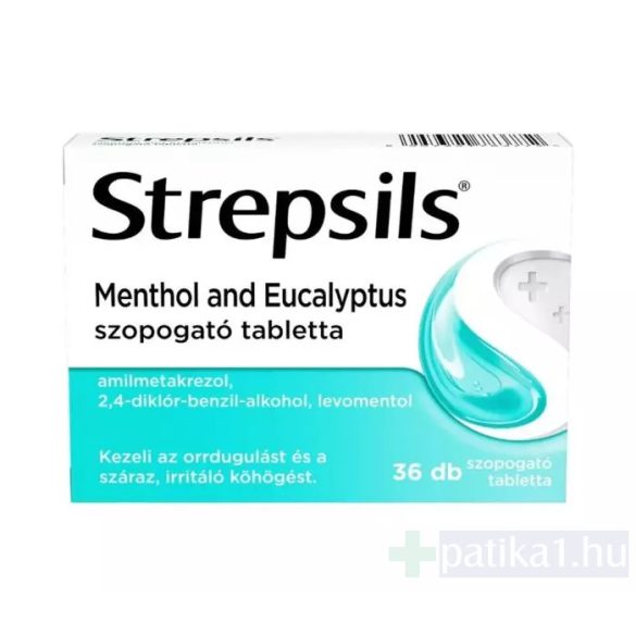Strepsils Menthol and eucalyptus szopogató tabletta 36x