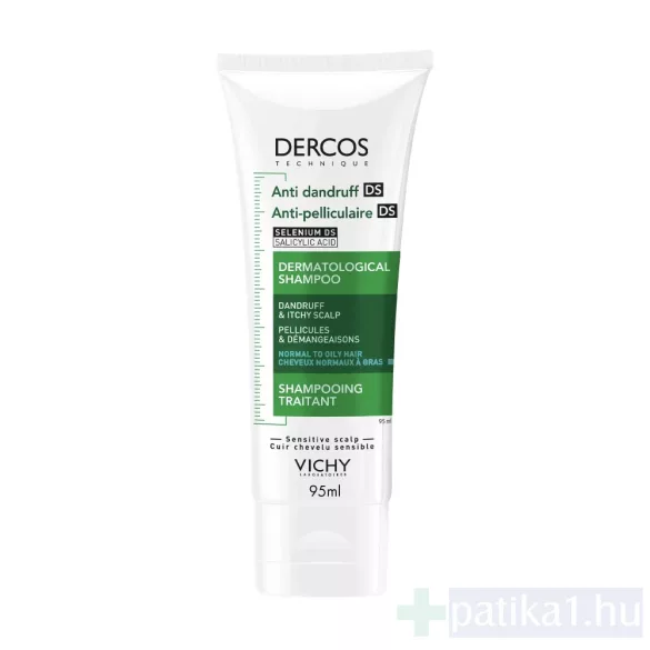 Vichy sampon Dercos korpásodás ellen normál/zsíros hajra 95 ml
