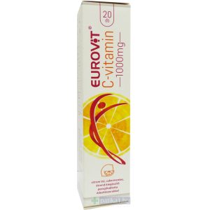 Eurovit C-vitamin 1000 mg pezsgőtabletta citromos 20x