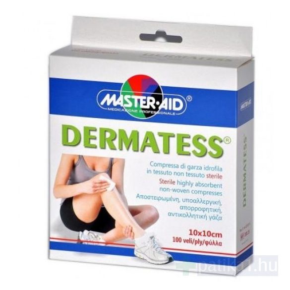 Master Aid Dermatess standard mull lap 10x10 cm 4x25 db