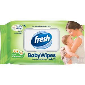 Fresh kamilla illatú baba nedves törlőkendő 64x