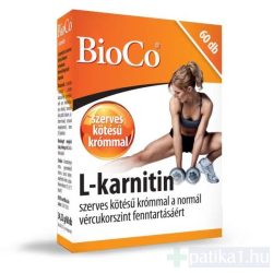 BioCo L-karnitin 500 mg + szerves króm kapszula 60x