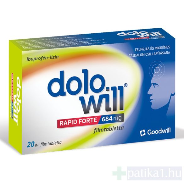 Dolowill Rapid Forte 684 mg filmtabletta 20x