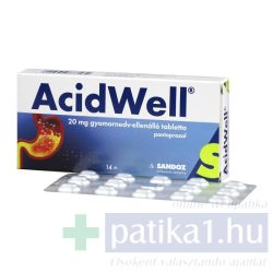 Acidwell 20 mg gyomornedv-ellenálló tabletta 14x