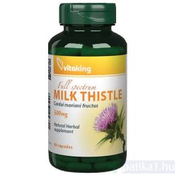   Vitaking Máriatövis 500 mg kivonat 80x étrendkiegészítő (Sylibum marianum)