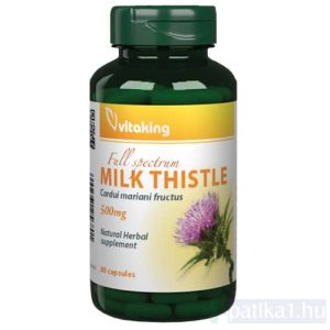 Vitaking Máriatövis 500 mg kivonat 80x étrendkiegészítő (Sylibum marianum)
