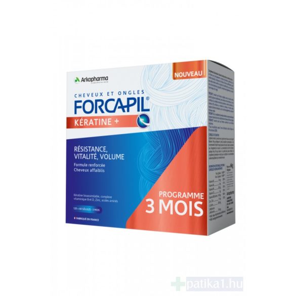 Forcapil Keratin + hajerősítő kapszula 180 (120+60) x
