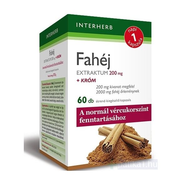 Interherb Napi1 Fahéj Extraktum kapszula 60x