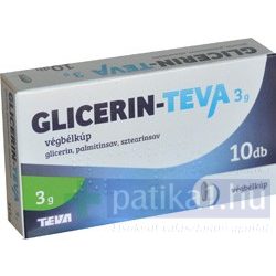 Teva-Glicerin 3 g végbélkúp 10 db