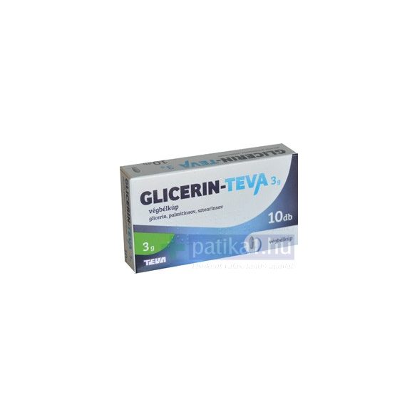 Teva-Glicerin 3 g végbélkúp 10 db