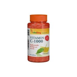 Vitaking C-vitamin 1000 mg acerola + csipkebogyó tabletta 90 db