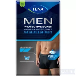   Tena Men Protective Boxers XL - mosható fekete nedvszívó alsónemű 1 db