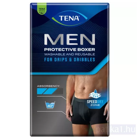 Tena Men Protective Boxers XL - mosható fekete nedvszívó alsónemű 1 db