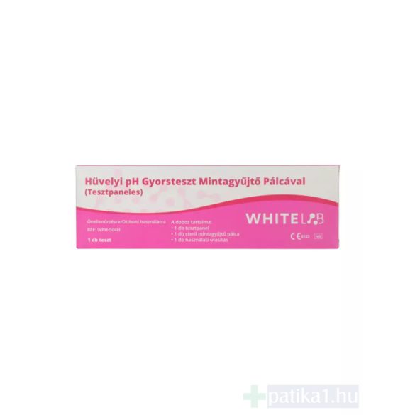 Whitelab Hüvelyi pH gyorsteszt panel hüvelyváladékból 1x