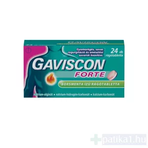 Gaviscon Forte borsmenta ízű rágótabletta 24x