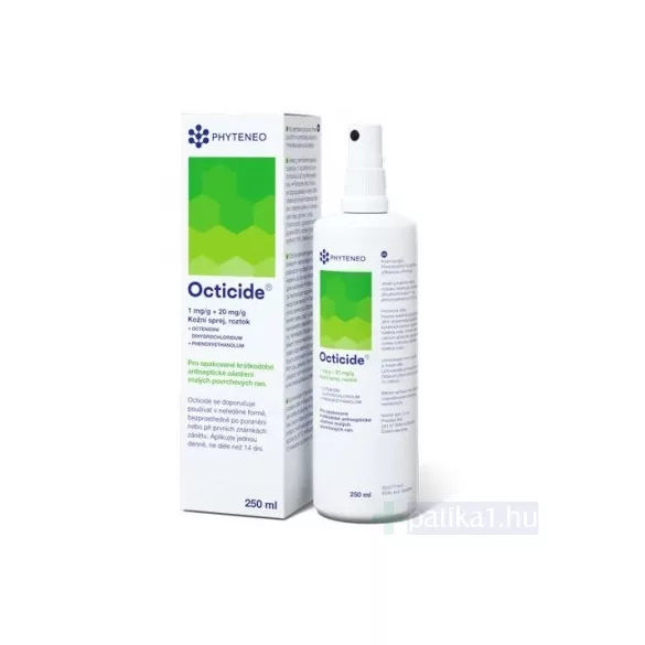 Octicide 1mg/g + 20 mg/g külsőleges oldat 250 ml spray