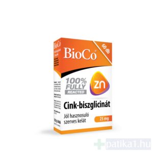 BioCo Cink-biszglicinát 25 mg 60x