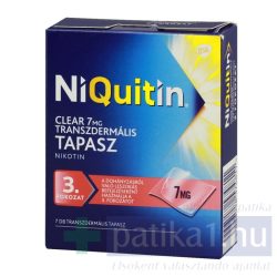   NiQuitin Clear 7 mg transzdermális tapasz 7 mg - dohányzásról leszoktatás 3. lépés