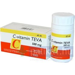 C-vitamin TEVA 500 mg rágótabletta 60x