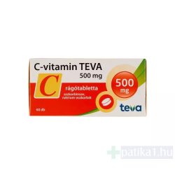 C-vitamin TEVA 500 mg rágótabletta 60x