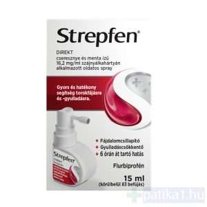 Strepfen DIREKT 16,2 mg/ml szájnyálkahártyán alkalmazott oldatos spray 15 ml