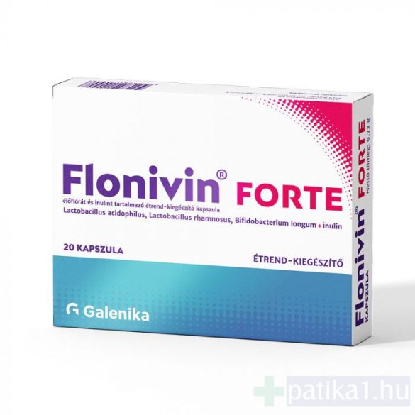 Flonivin Forte élőflóra + inulin étrendkiegészítő kapszula 20x