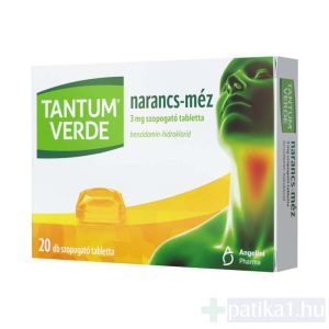 Tantum Verde narancs-méz 3 mg szopogató tabletta 20x