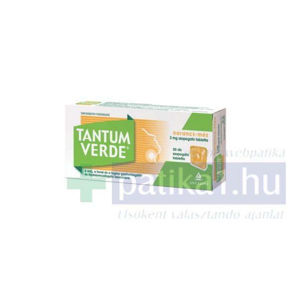 Tantum Verde narancs-méz 3 mg szopogató tabletta 20 db