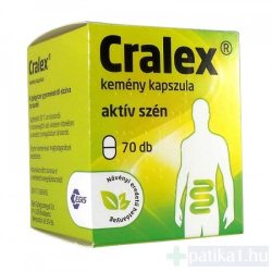 Cralex kemény kapszula (Carbo activatus) 70 db 200 mg
