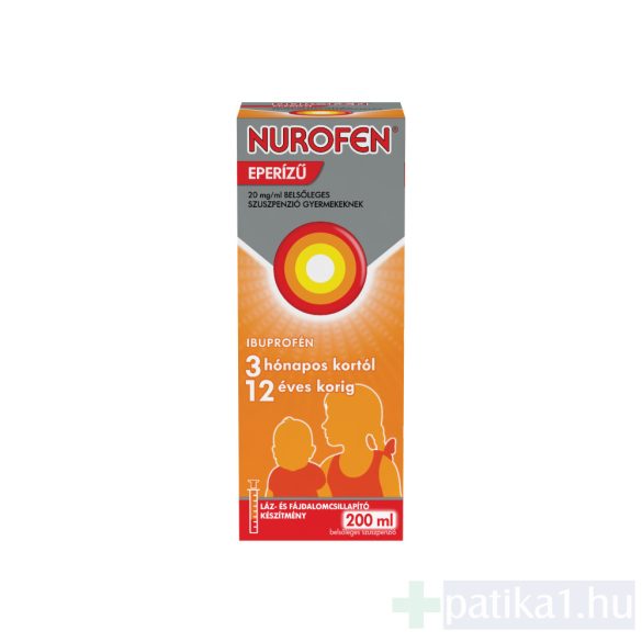 Nurofen 20 mg/ml belsőleges szuszpenzió gyermekeknek eperízű 200 ml