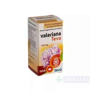 Valeriana Teva 100 mg bevont tabletta 50x