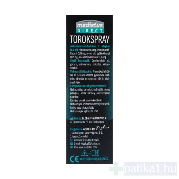 ViroStop Medistus Direct torokspray 30 ml 