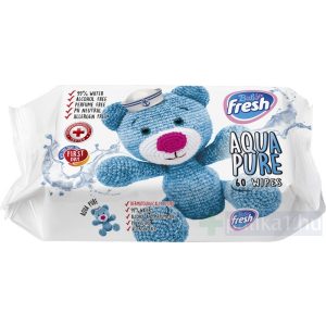 Fresh Baby Aqua Pure nedves törlőkendő 60x 