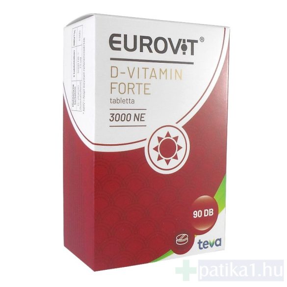 Eurovit D 3000 NE Forte étrendkieg tabletta 90x