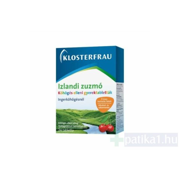 Klosterfrau Izlandi zúzmó szopogató tabletta gyermekeknek 24x